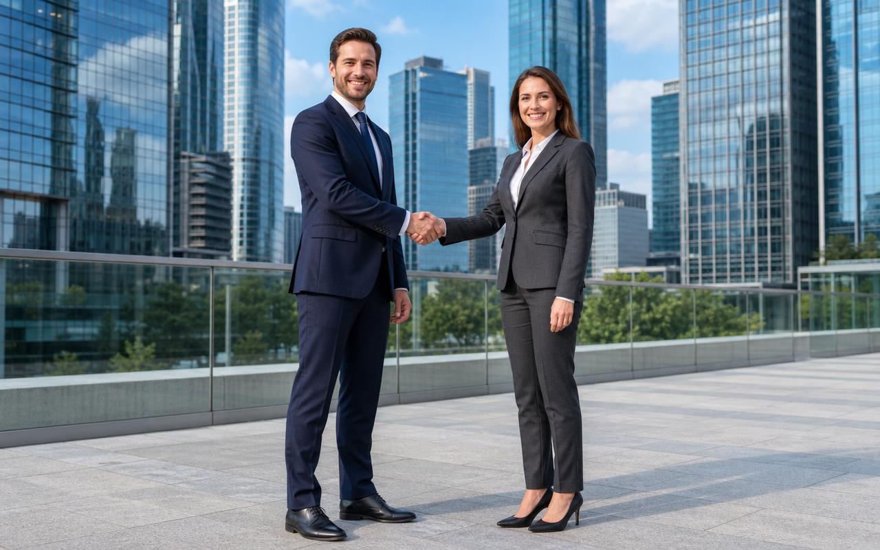 Partnership handshake